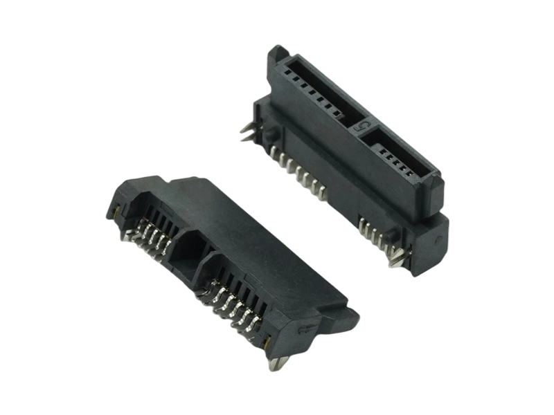 SATA 7+6P 母座板下H4.5 SMT